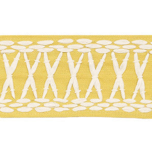 Schumacher Trim Tikki Tape Yellow 69308