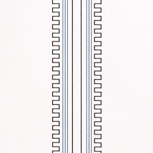 Schumacher Wallpaper Greco Stripe Ivory 5015143