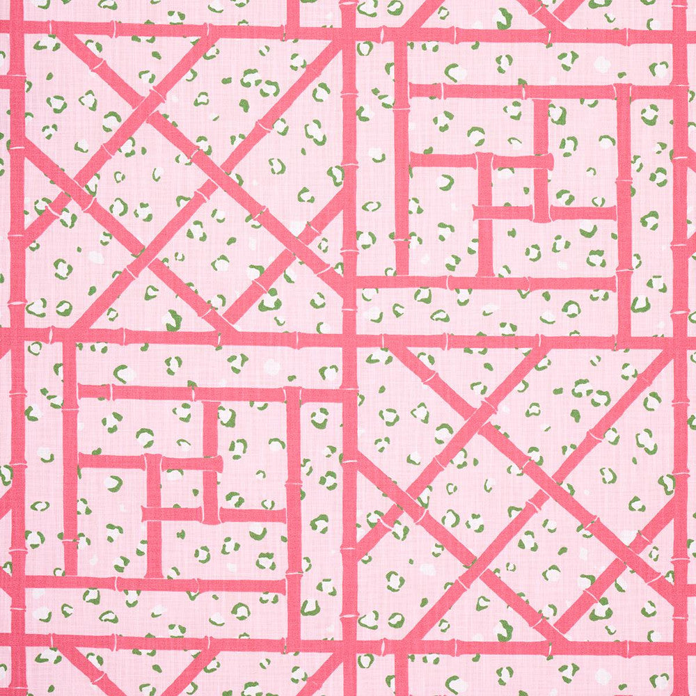 Fancy Beast Indoor/ Outdoor Palm Beach Pink 180953 by Schumacher Designer Fabric Cristina Buckley 27.0" - Swanky Fabrics -