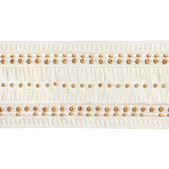 Tahiti Tape Ivory 69312 by Schumacher Designer Trim Mary Mcdonald - Swanky Fabrics -