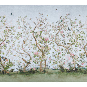 Schumacher Wallpaper Les Oiseaux Sky 5015150