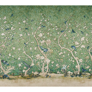 Schumacher Wallpaper Les Oiseaux Jade 5015152