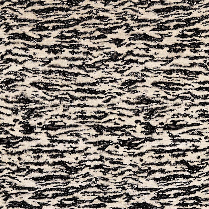 Serengeti Tigre Blanc 68901 by Schumacher Designer Fabric 125TH-ANNIVERSARY 72% Viscose, 28% Polyester Wyzenbeek 15,000 Horizontal: 25.625 and Vertical: 37 53.25 - Swanky Fabrics -