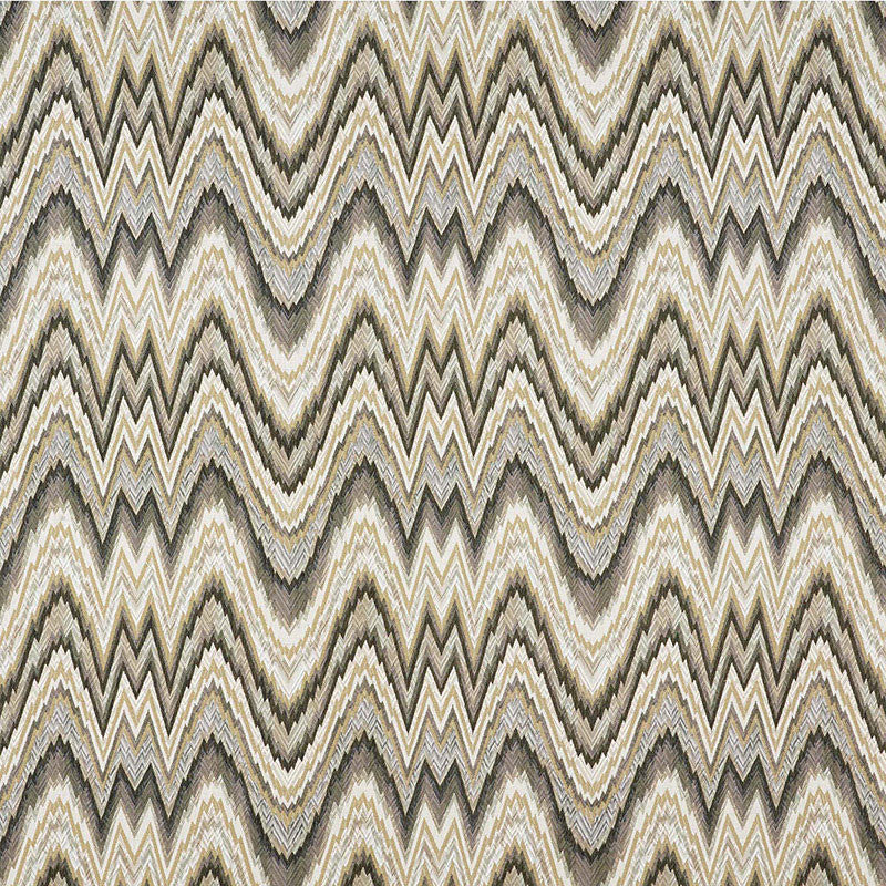 Valkyrie Flame Stitch Shale 68941 by Schumacher Designer Fabric 125TH ANNIVERSARY COTTON 100% ITALY WYZENBEEK 12,000 </p><p>Repeat: Horizontal: 13 1/2" (34CM) and Vertical: 12 1/4" (31CM) 54 - Swanky Fabrics -