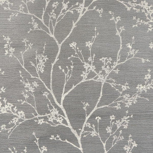 Schumacher Wallpaper Twiggy Sisal Charcoal 5008295