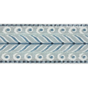 Schumacher Trim Marion Velvet Tape Sky 77623