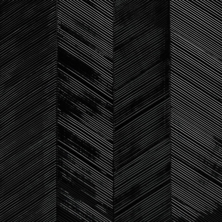 Chevron Texture Onyx 5005655 by Schumacher Designer Wallpaper Textured Wallcoverings & Printed Grasscloths 13.5" - Swanky Fabrics -