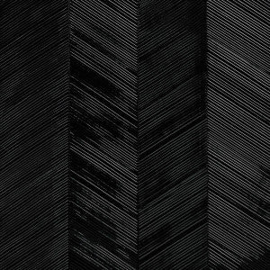 Schumacher Wallpaper Chevron Texture Onyx 5005655