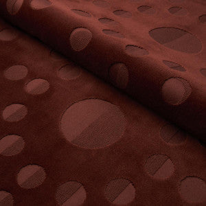 Schumacher Fabric Moon Phase Velvet Red 83191