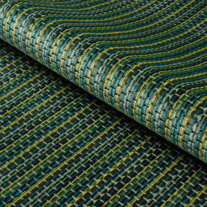 Schumacher Fabric Downtown Velvet Peacock 66917