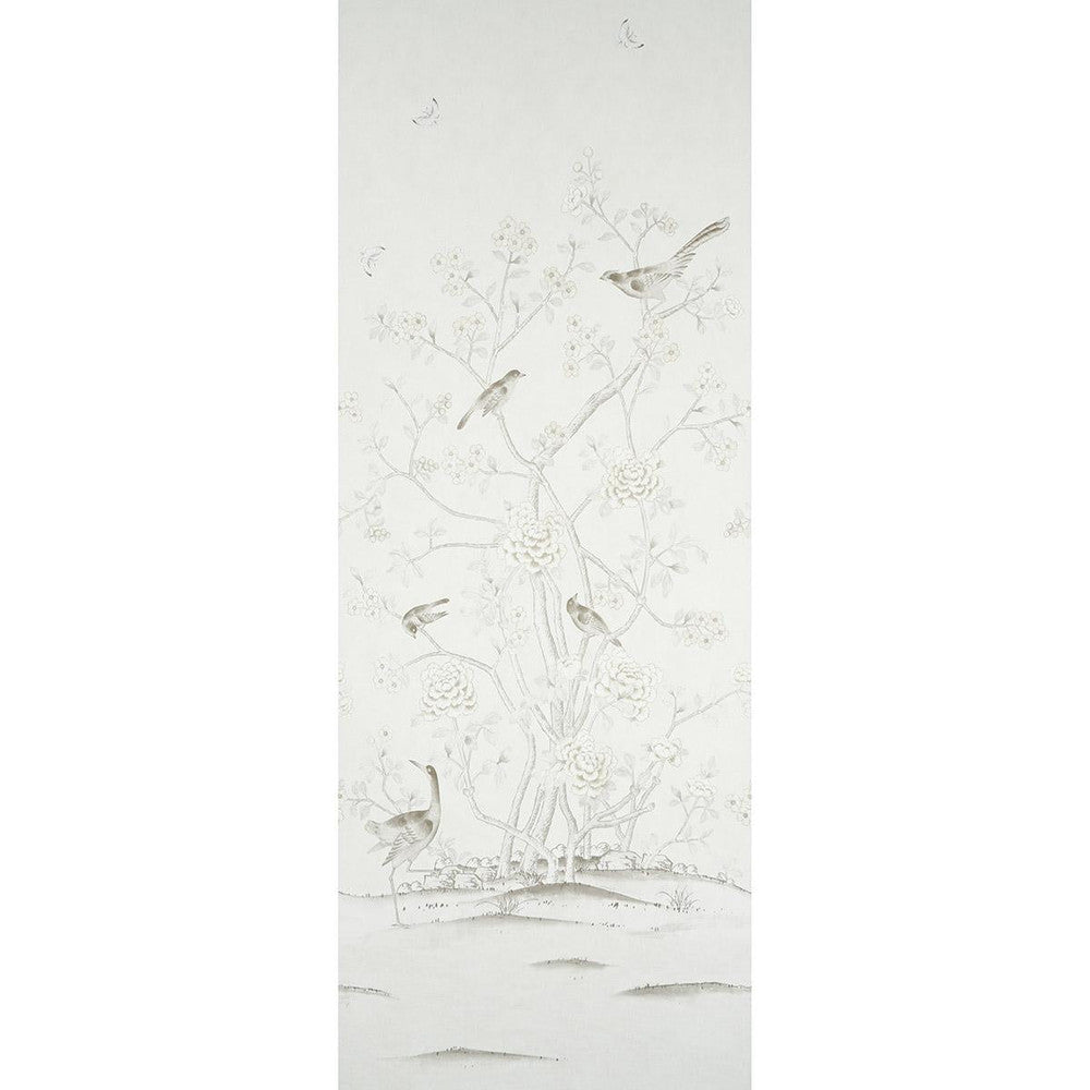 Chinois Palais Panel Neutral 5007122 by Schumacher Designer Wallpaper Panels 51.75" - Swanky Fabrics -