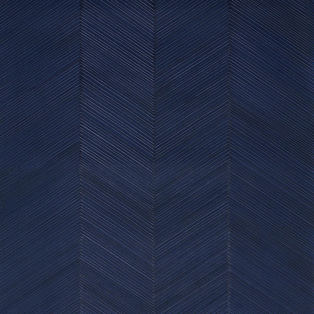 Chevron Texture Midnight Blue 5005654 by Schumacher Designer Wallpaper Textured Wallcoverings & Printed Grasscloths 13.5" - Swanky Fabrics -