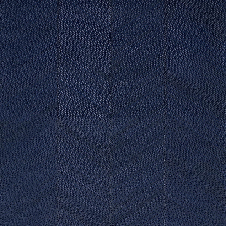 Chevron Texture Midnight Blue 5005654 by Schumacher Designer Wallpaper Textured Wallcoverings & Printed Grasscloths 13.5" - Swanky Fabrics -