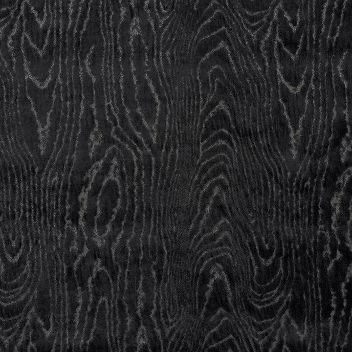 Marisa Moire Velvet Smoke 82751 by Schumacher Designer Fabric Regine 27.38" - Swanky Fabrics -