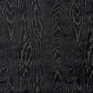 Schumacher Fabric Marisa Moire Velvet Smoke 82751
