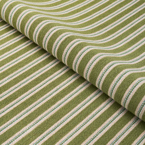 Schumacher Fabric Benson Stripe Pingl Green 82181