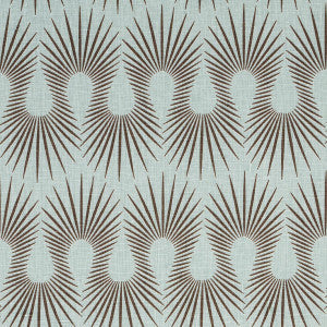 Schumacher Fabric Hedgehog Duck Egg Brown 181451
