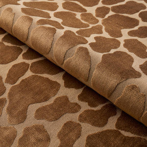 Schumacher Fabric Giraffe Velvet Safari 82970