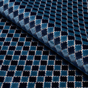 Schumacher Fabric Marrakesh Velvet Indigo 65645