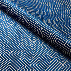 Schumacher Fabric Lisboa Velvet Midnight Blue 72958