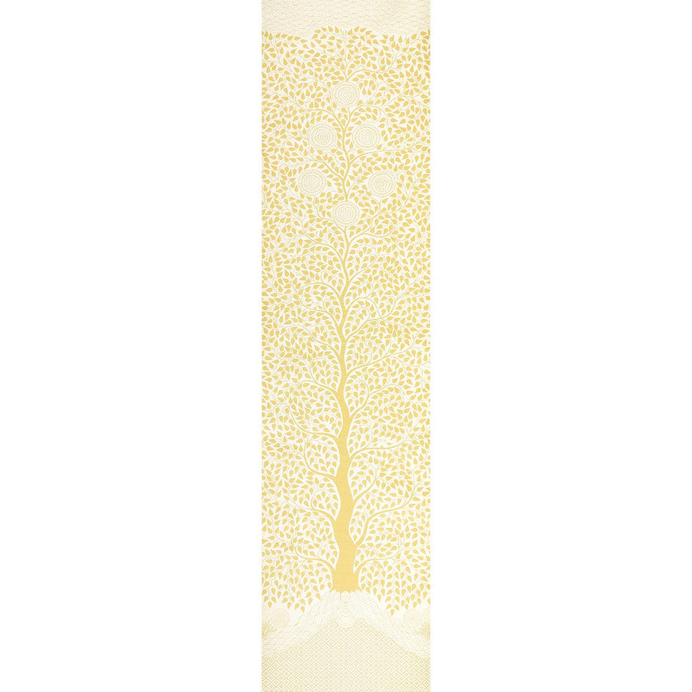 Kayon Sisal Panel Soft Yellow 5013722 by Schumacher Designer Wallpaper Textured Wallcoverings & Printed Grasscloths 35.0" - Swanky Fabrics -