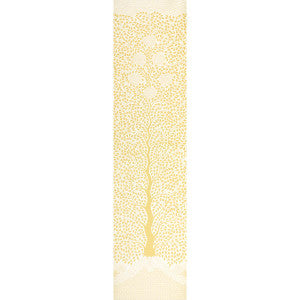 Schumacher Wallpaper Kayon Sisal Panel Soft Yellow 5013722