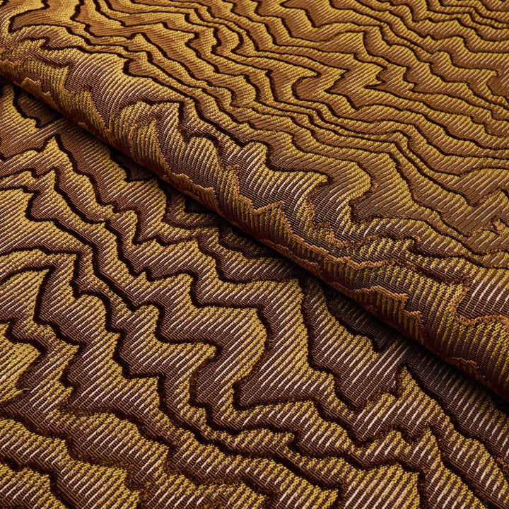 Zambezi Velvet Bronze 83020 by Schumacher Designer Fabric Cut & Patterned Velvets 13.25" - Swanky Fabrics -