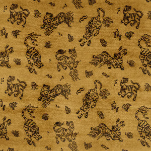 Schumacher Fabric Kinabalu Velvet Gold 82170