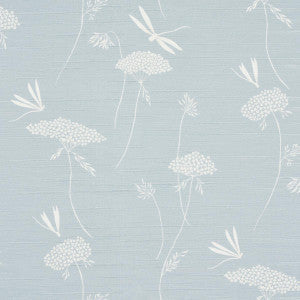 Schumacher Wallpaper La Libellule Silk Ciel 5015191