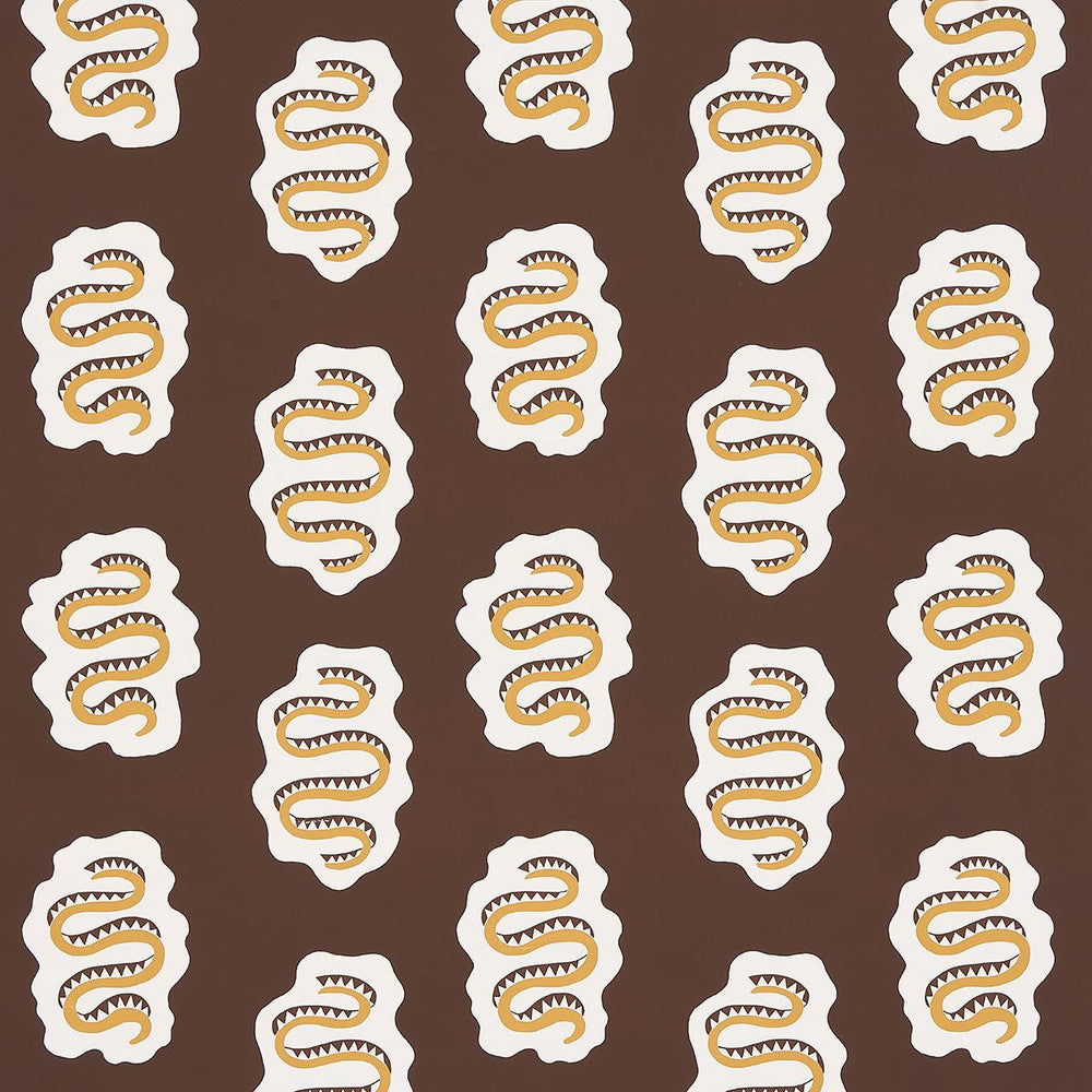 Elsa Amber 5014812 by Schumacher Designer Wallpaper Regine 12.62" - Swanky Fabrics -