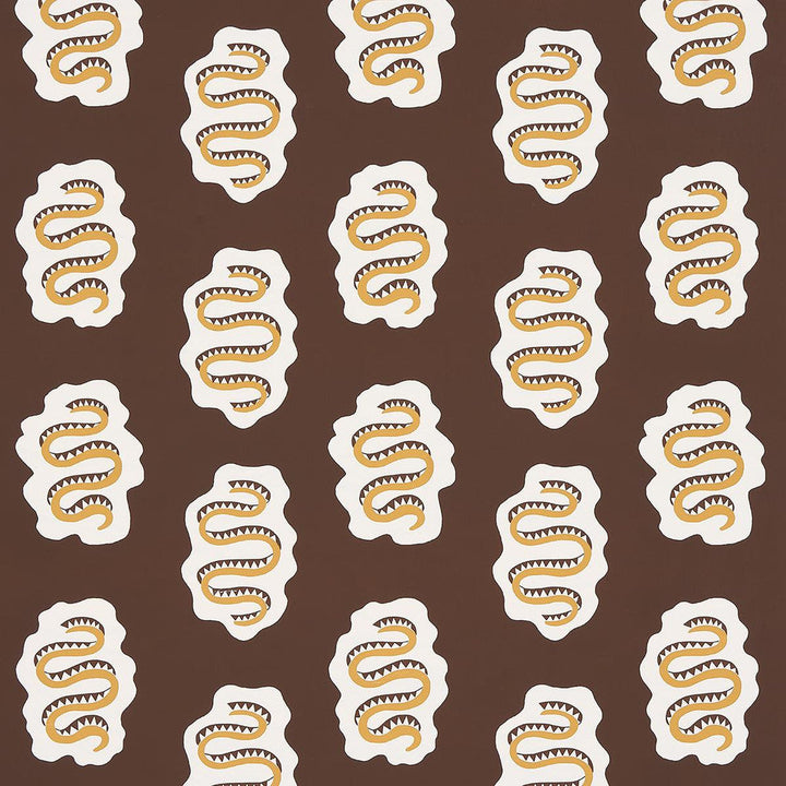 Elsa Amber 5014812 by Schumacher Designer Wallpaper Regine 12.62" - Swanky Fabrics -