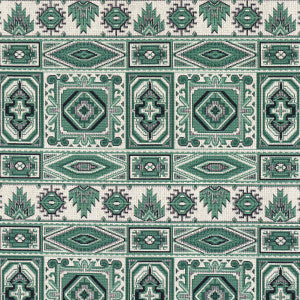 Schumacher Fabric Crowley Pingl Green 81331