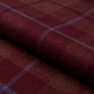 Schumacher Fabric Montana Wool Plaid Burgundy 66665