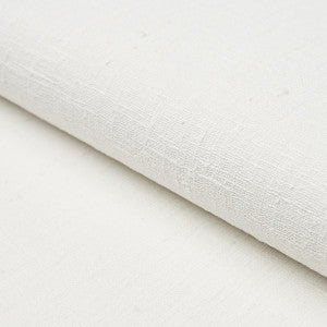 Schumacher Wallpaper Linen Bark White 5012960