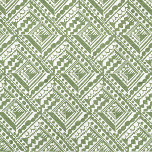 Schumacher Fabric Topsy Turvy Green 181491