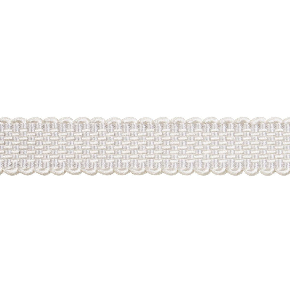Frances Silk Gimp Grey 83361 by Schumacher Designer Trim Patterson Flynn - Swanky Fabrics -