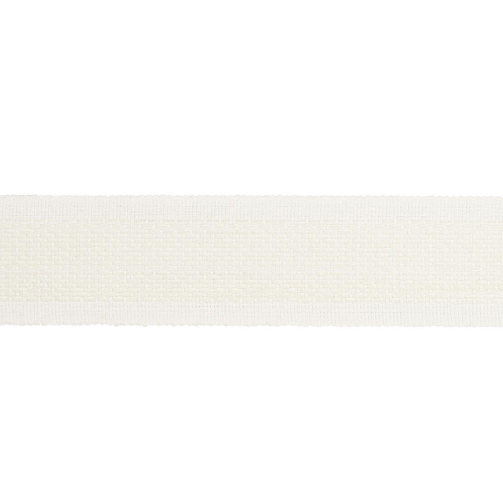Cardiff Tape Ivory 83380 by Schumacher Designer Trim Patterson Flynn 1.0" - Swanky Fabrics -