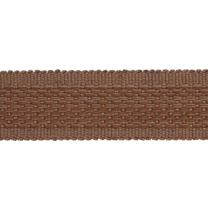 Cardiff Tape Medium Brown 83392 by Schumacher Designer Trim Patterson Flynn 1.0" - Swanky Fabrics -