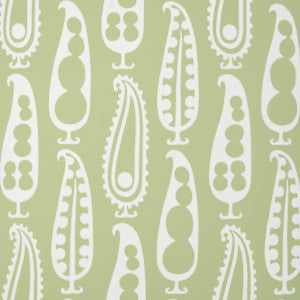 Schumacher Wallpaper Paisley Peas Green 5015381