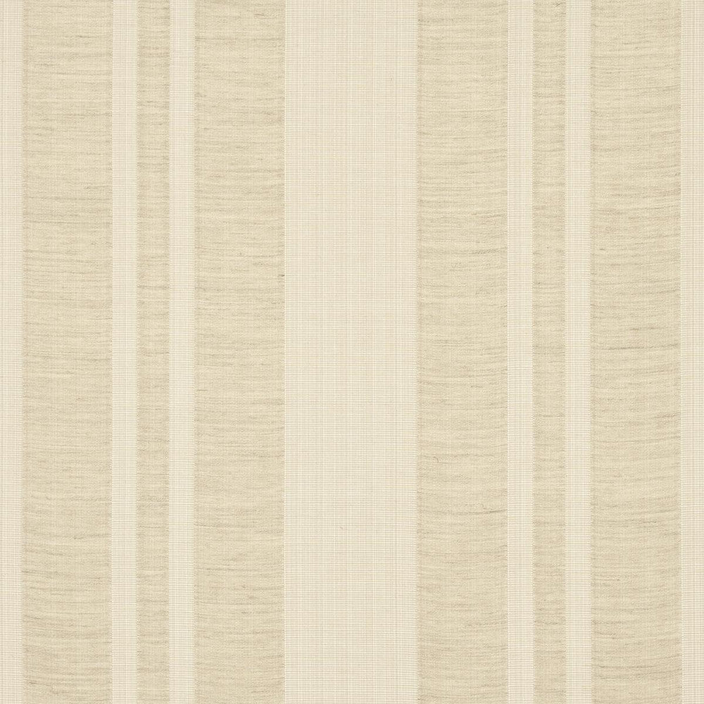 Simon Wool Linen Stripe Natural 83261 by Schumacher Designer Fabric Patterson Flynn 13.75" - Swanky Fabrics -