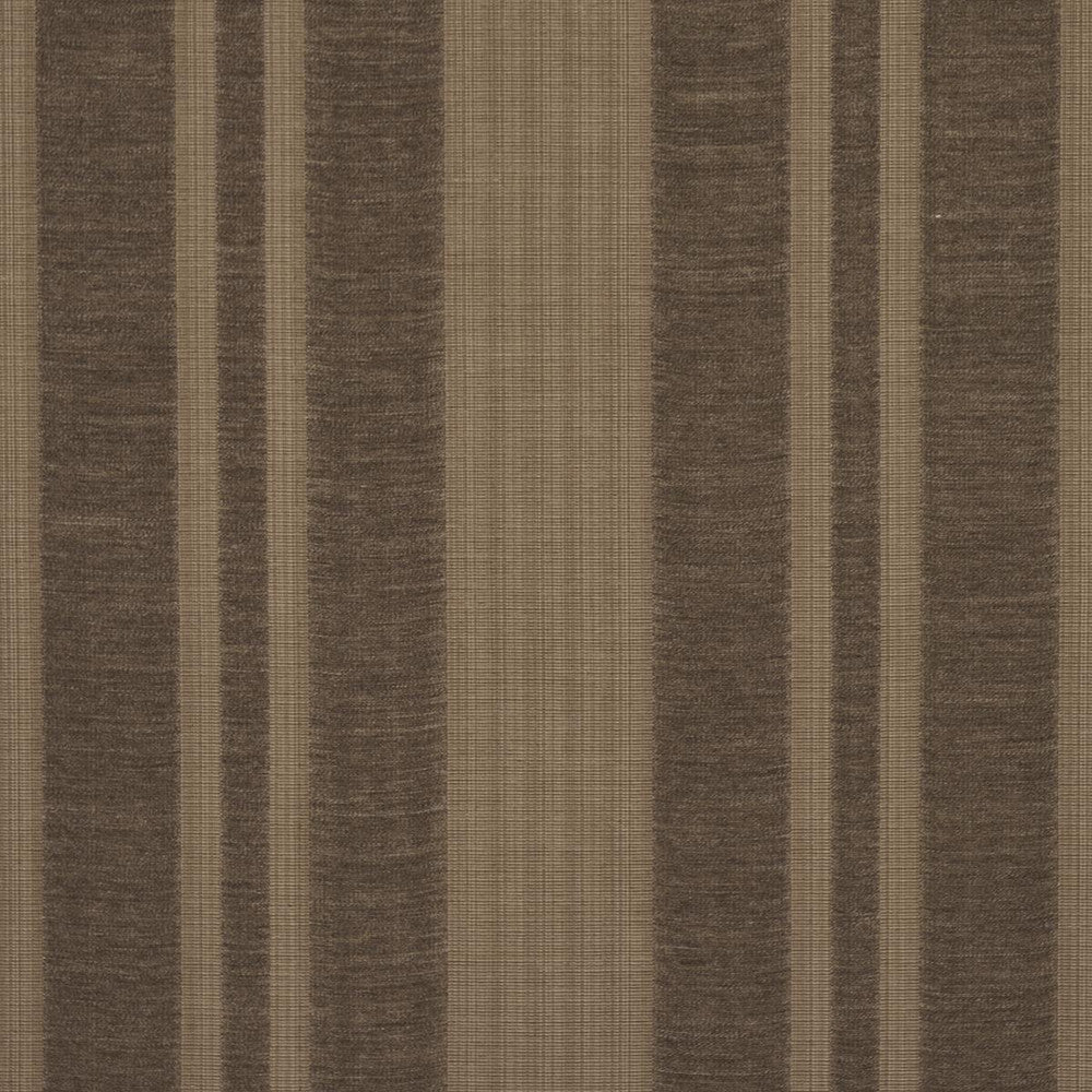 Simon Wool Linen Stripe Brown 83260 by Schumacher Designer Fabric Patterson Flynn 13.75" - Swanky Fabrics -