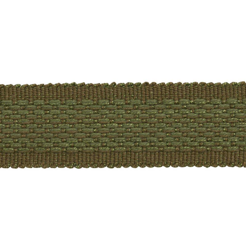 Cardiff Tape Medium Green 83393 by Schumacher Designer Trim Patterson Flynn 1.0" - Swanky Fabrics -