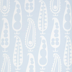 Schumacher Wallpaper Paisley Peas Sky 5015380