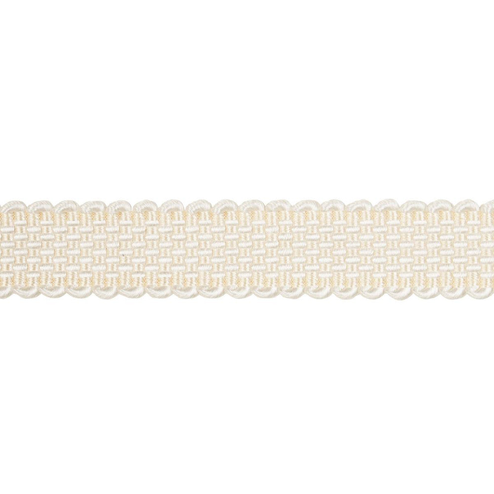 Frances Silk Gimp Ivory 83360 by Schumacher Designer Trim Patterson Flynn - Swanky Fabrics -