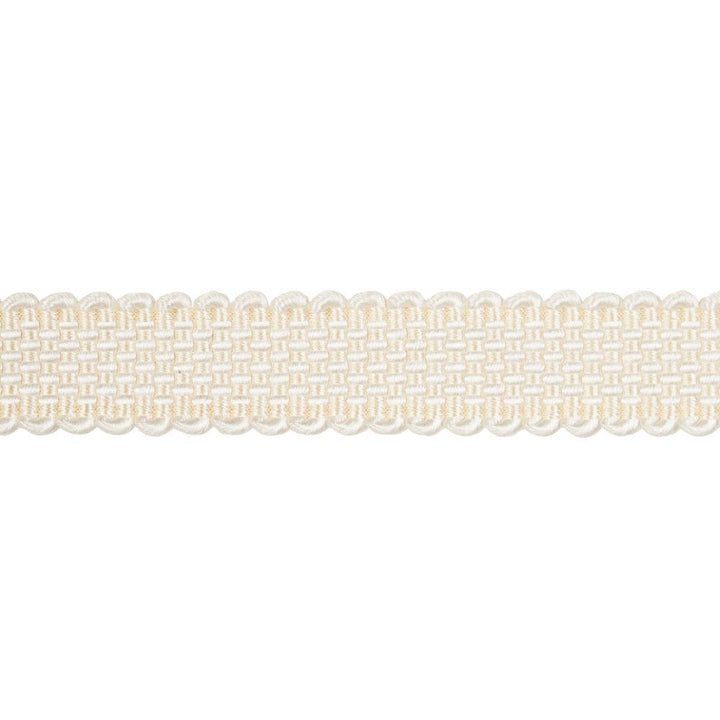 Frances Silk Gimp Ivory 83360 by Schumacher Designer Trim Patterson Flynn - Swanky Fabrics -
