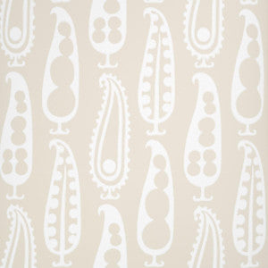 Schumacher Wallpaper Paisley Peas Natural 5015382