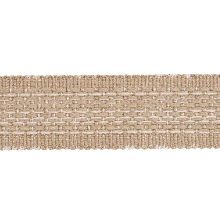 Cardiff Tape Medium Sand 83391 by Schumacher Designer Trim Patterson Flynn 1.0" - Swanky Fabrics -