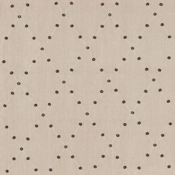 Samoa Diamond Sea Oyster 69081 by Schumacher Designer Fabric Mary-McDonald 75% Linen, 22% Wooden, 3% Spun - Horizontal: 6 and Vertical: 8.5 53.5 - Swanky Fabrics -