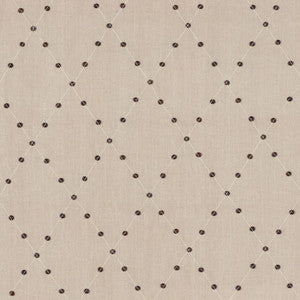 Schumacher Fabric Samoa Diamond Sea Oyster 69081