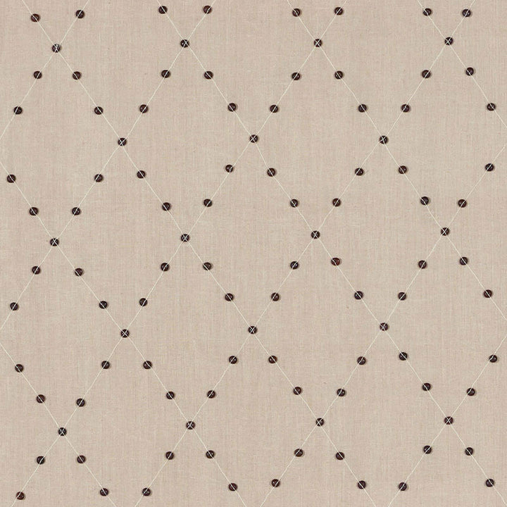 Samoa Diamond Sea Oyster 69081 by Schumacher Designer Fabric MARY MCDONALD See Sample INDIA - </p><p>Repeat: Horizontal: 6" (15CM) and Vertical: 8 1/2" (22CM) 53 1/2" (136CM) - Swanky Fabrics -
